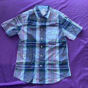 Men’s Parish Nation Columbia Blue Button Up Shirt